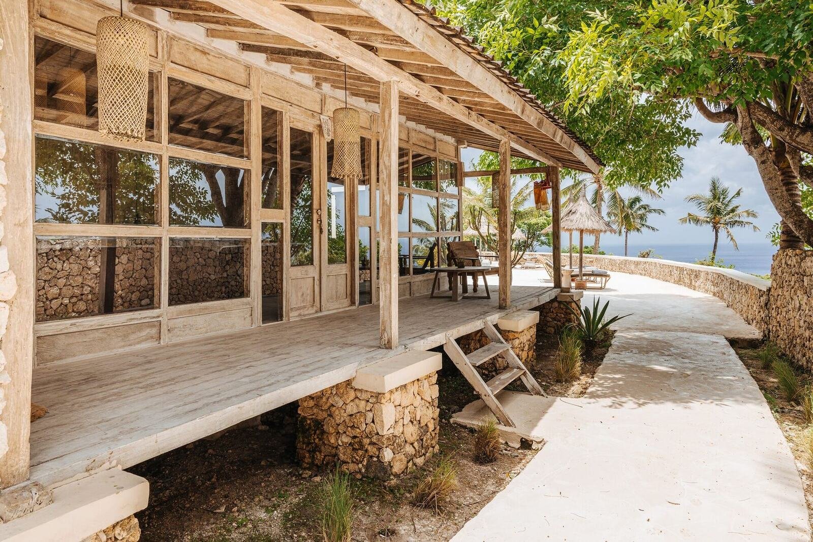 Premium bungalow terrace with a view of the ocean